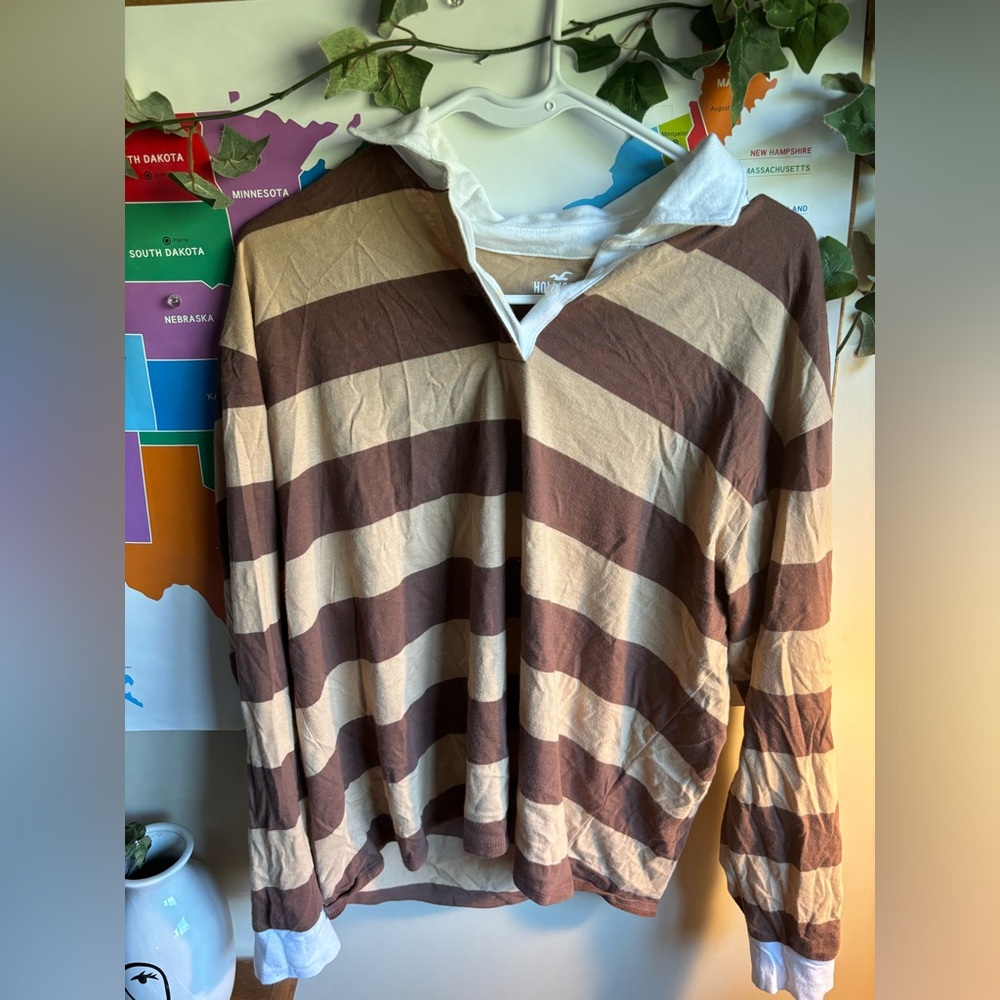 Hollister long sleeve polo